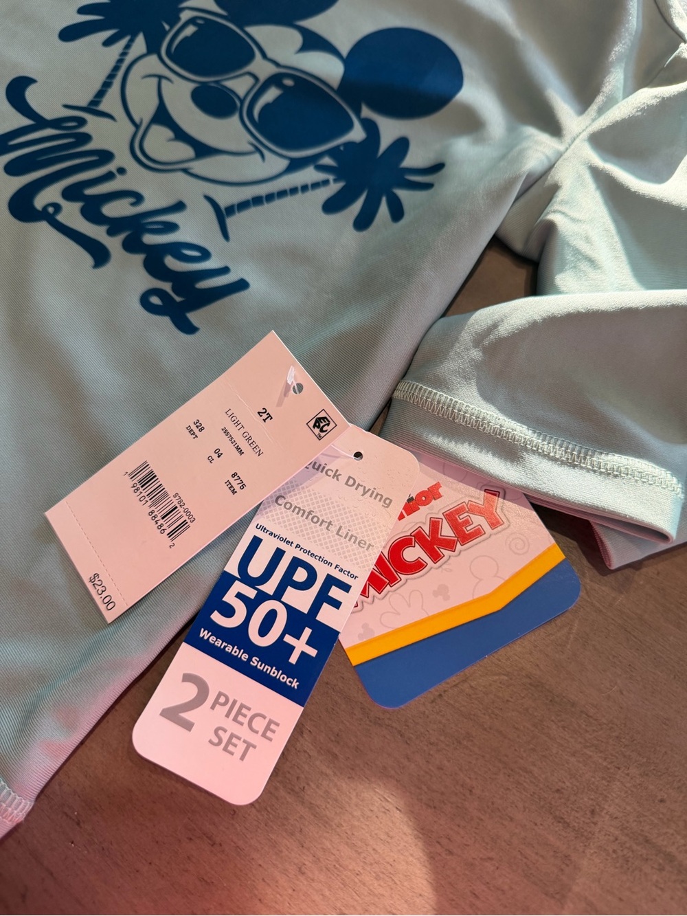 Mickey 2T UPF 50+ Rash Guard Top - Picture 2 of 4